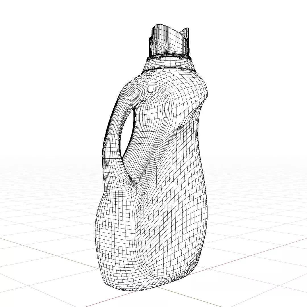 Fabric softener  container  3D model_8