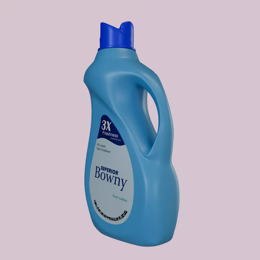 Fabric softener  container  3D model_3