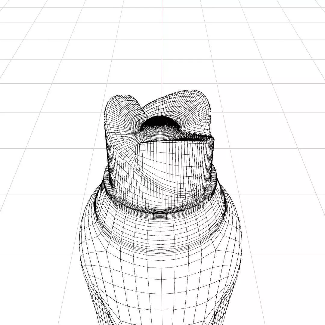 Fabric softener  container  3D model_20