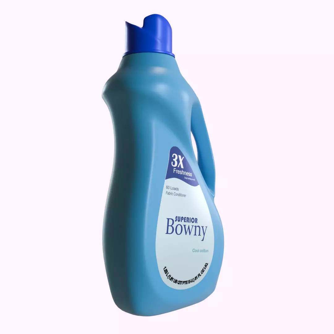 Fabric softener  container  3D model_15