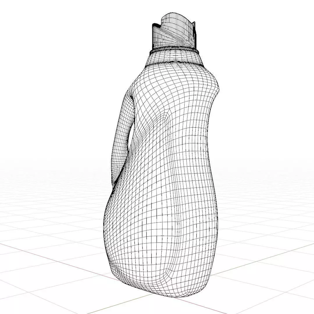 Fabric softener  container  3D model_12