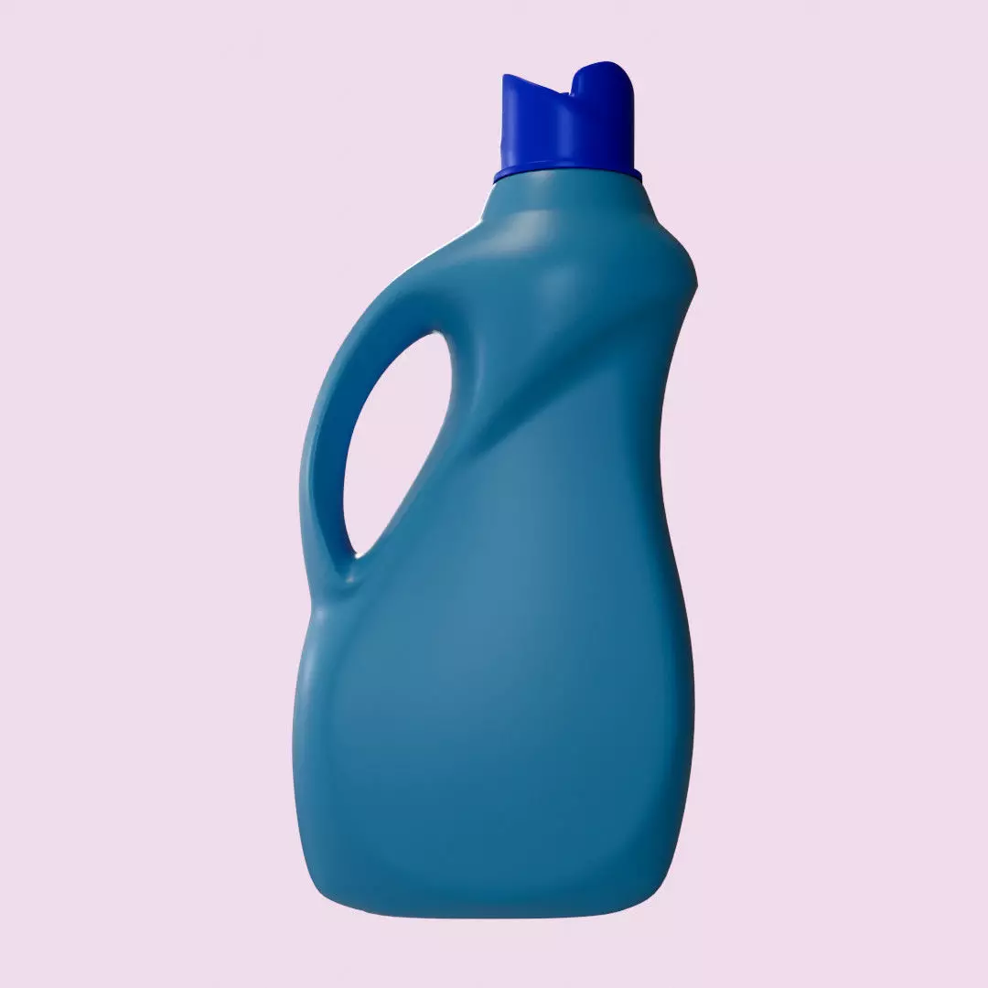 Fabric softener  container  3D model_9