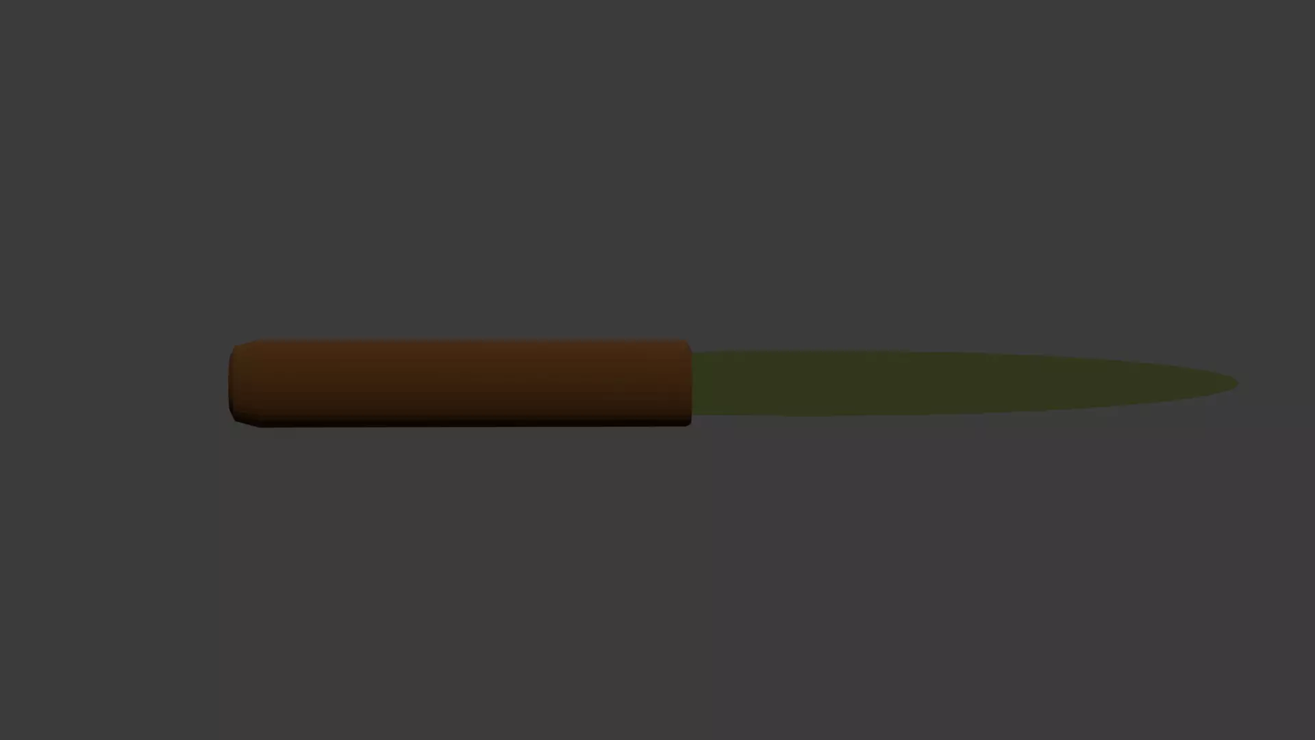 Primitive Wooden Blade  Game Ready Low Poly Free low-poly 3D model_0