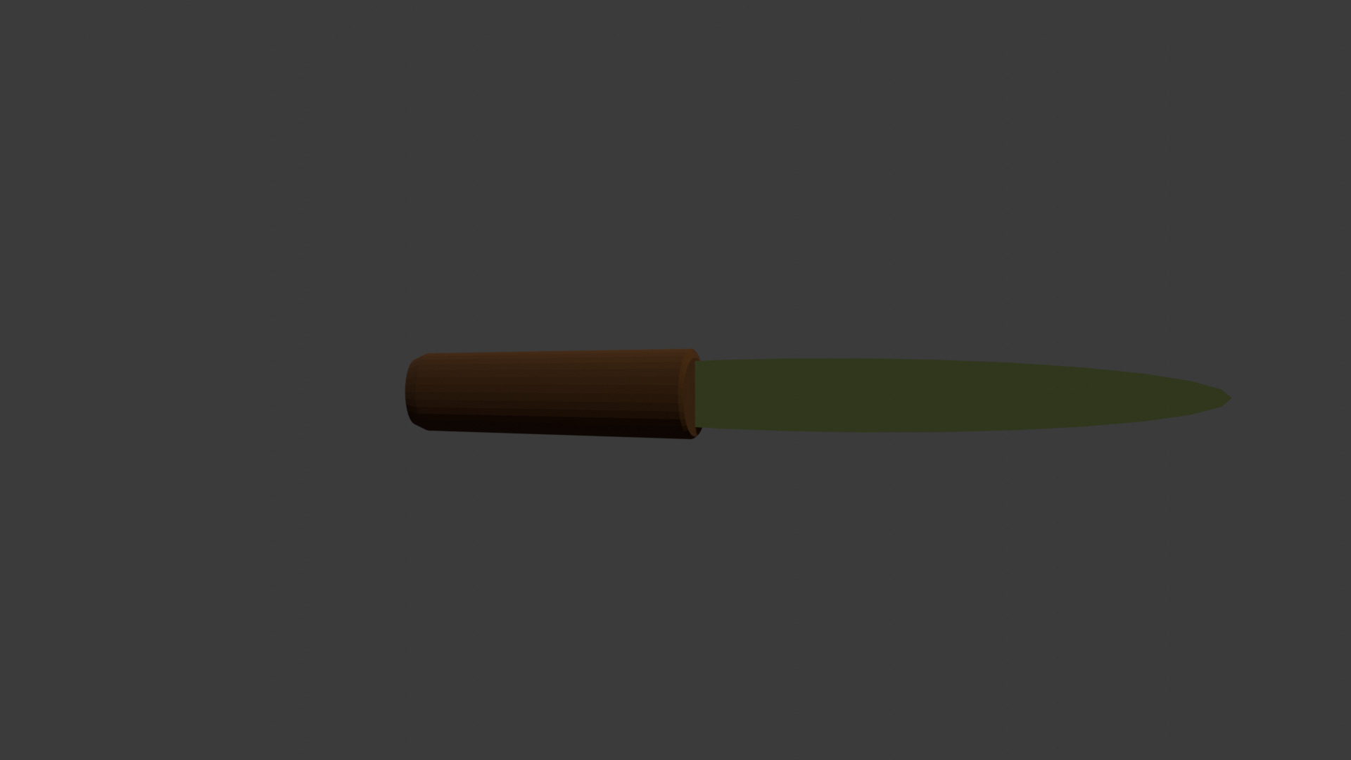 Primitive Wooden Blade  Game Ready Low Poly Free low-poly 3D model_1