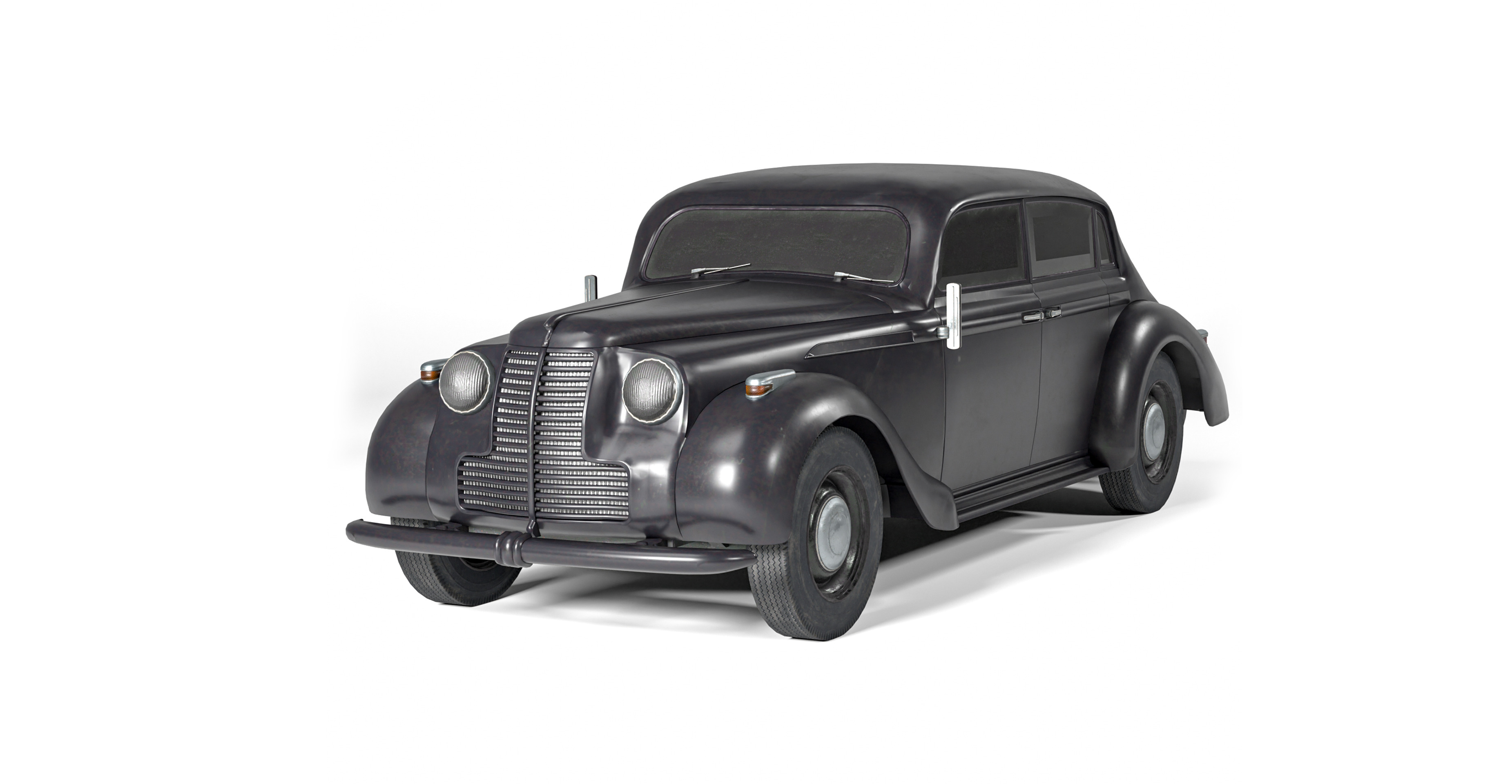 1937 Opel Admiral Vintage German Luxury Car 3D model_1