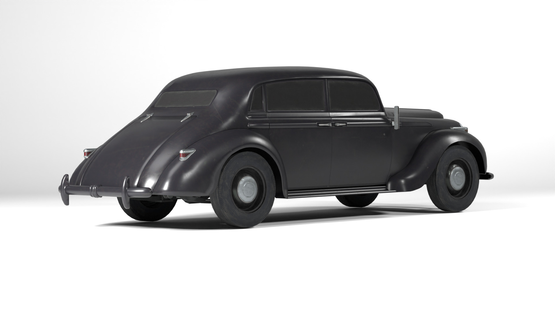 1937 Opel Admiral Vintage German Luxury Car 3D model_10