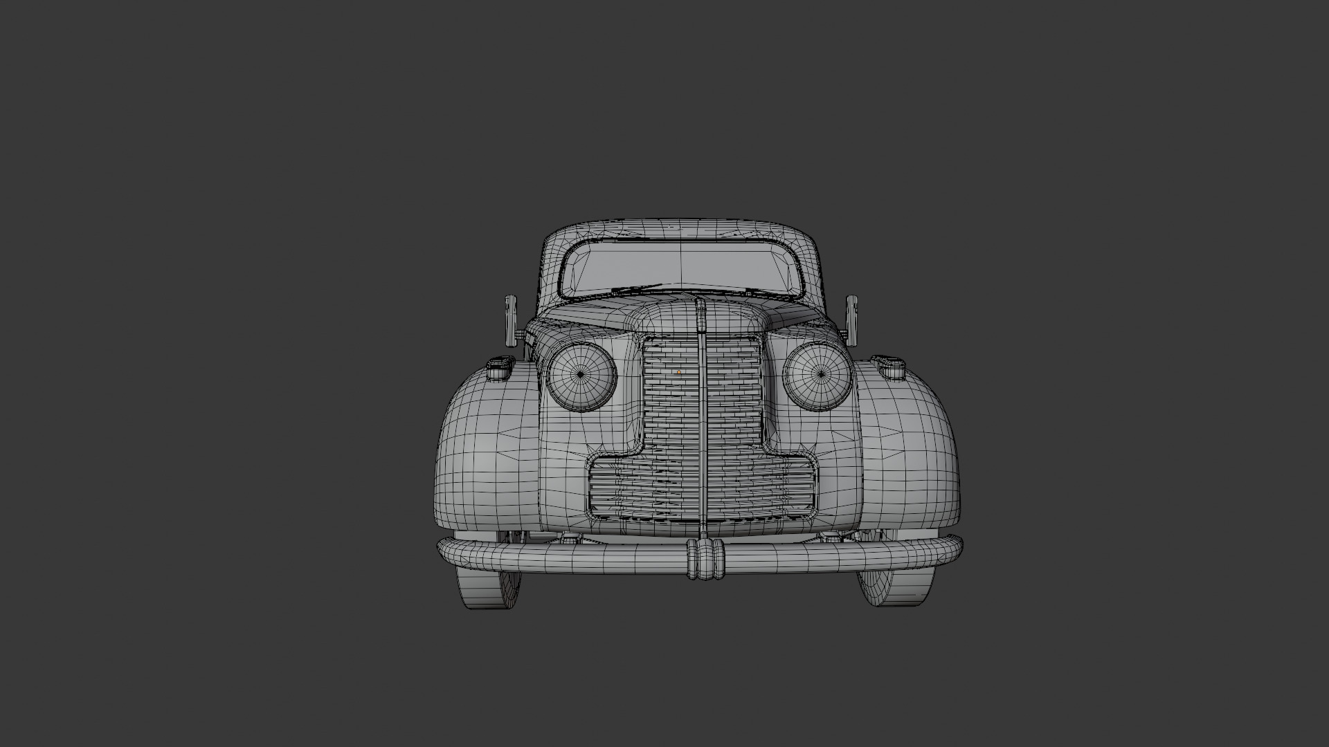 1937 Opel Admiral Vintage German Luxury Car 3D model_17