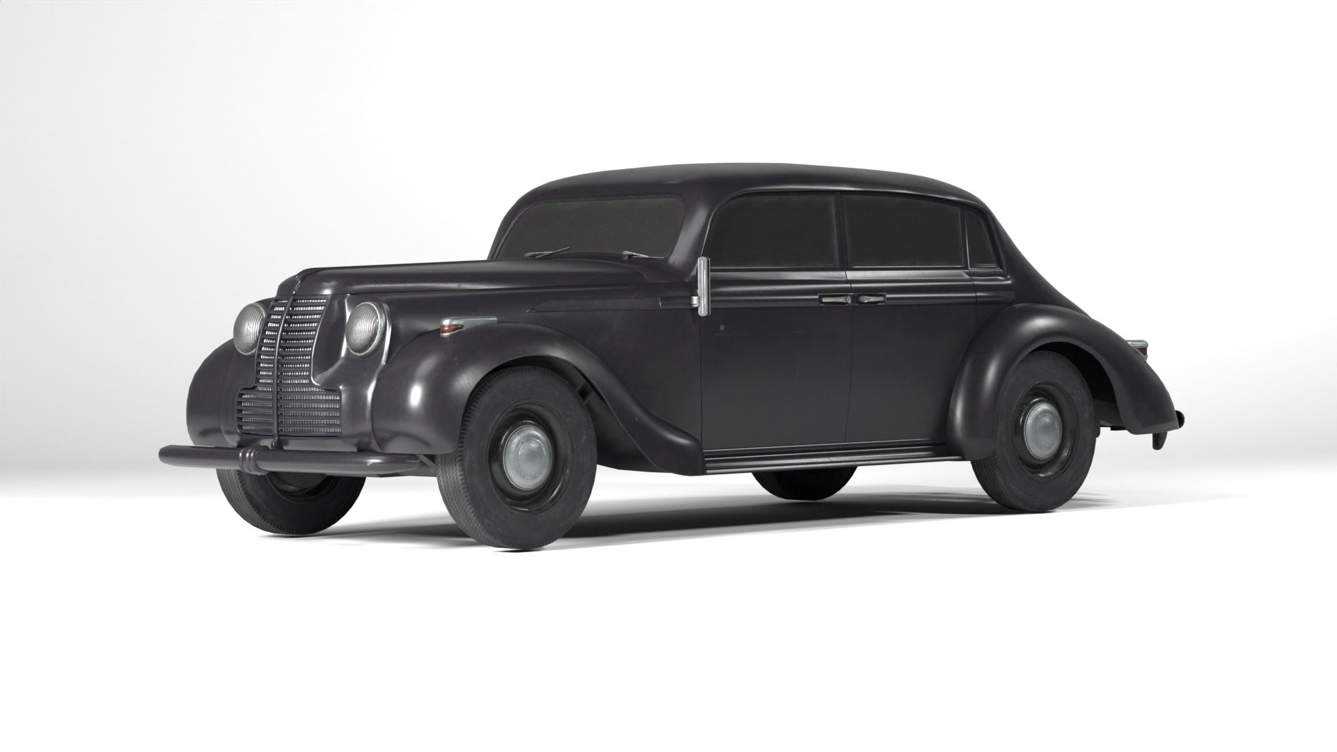 1937 Opel Admiral Vintage German Luxury Car 3D model_3