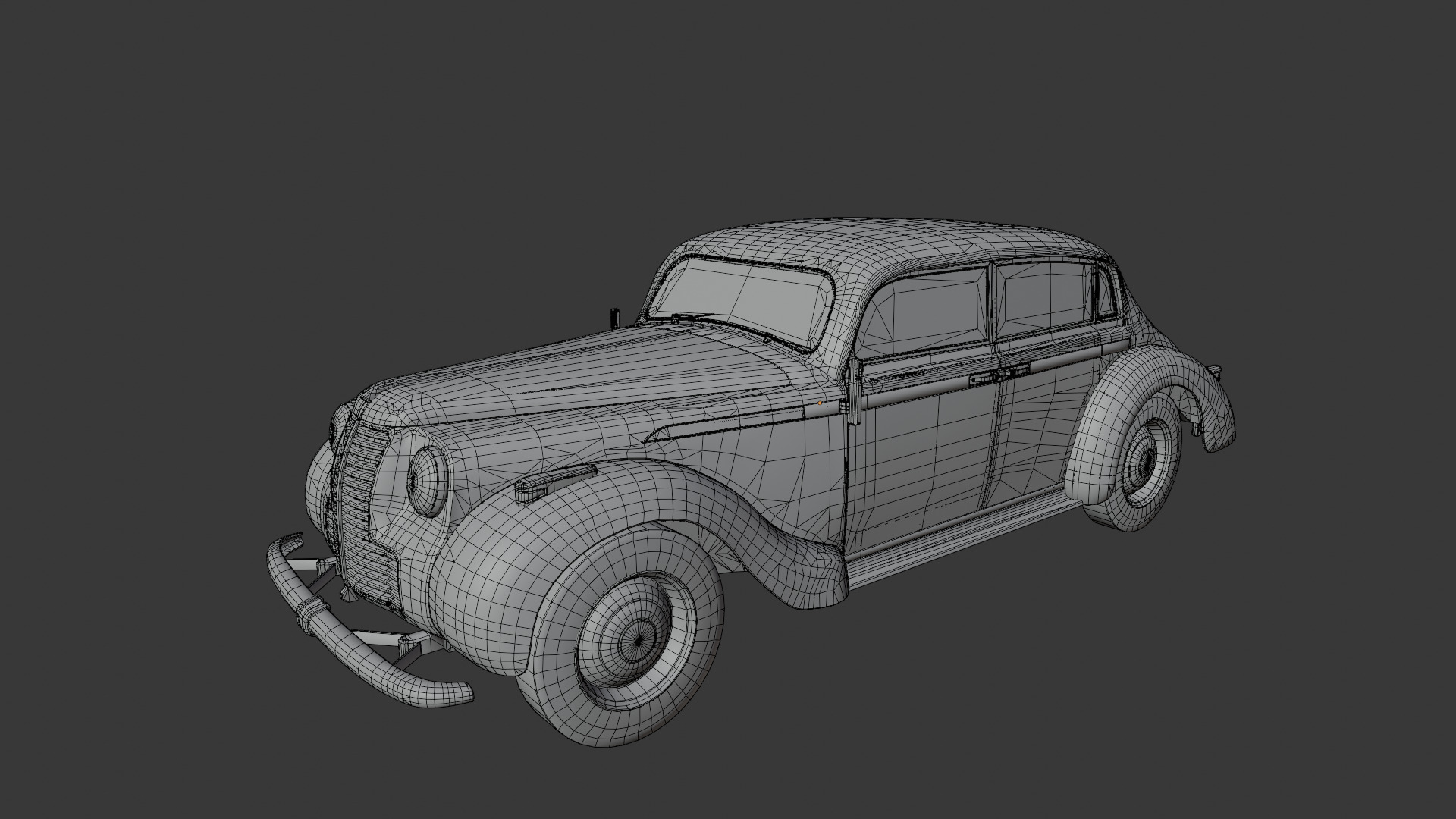 1937 Opel Admiral Vintage German Luxury Car 3D model_21