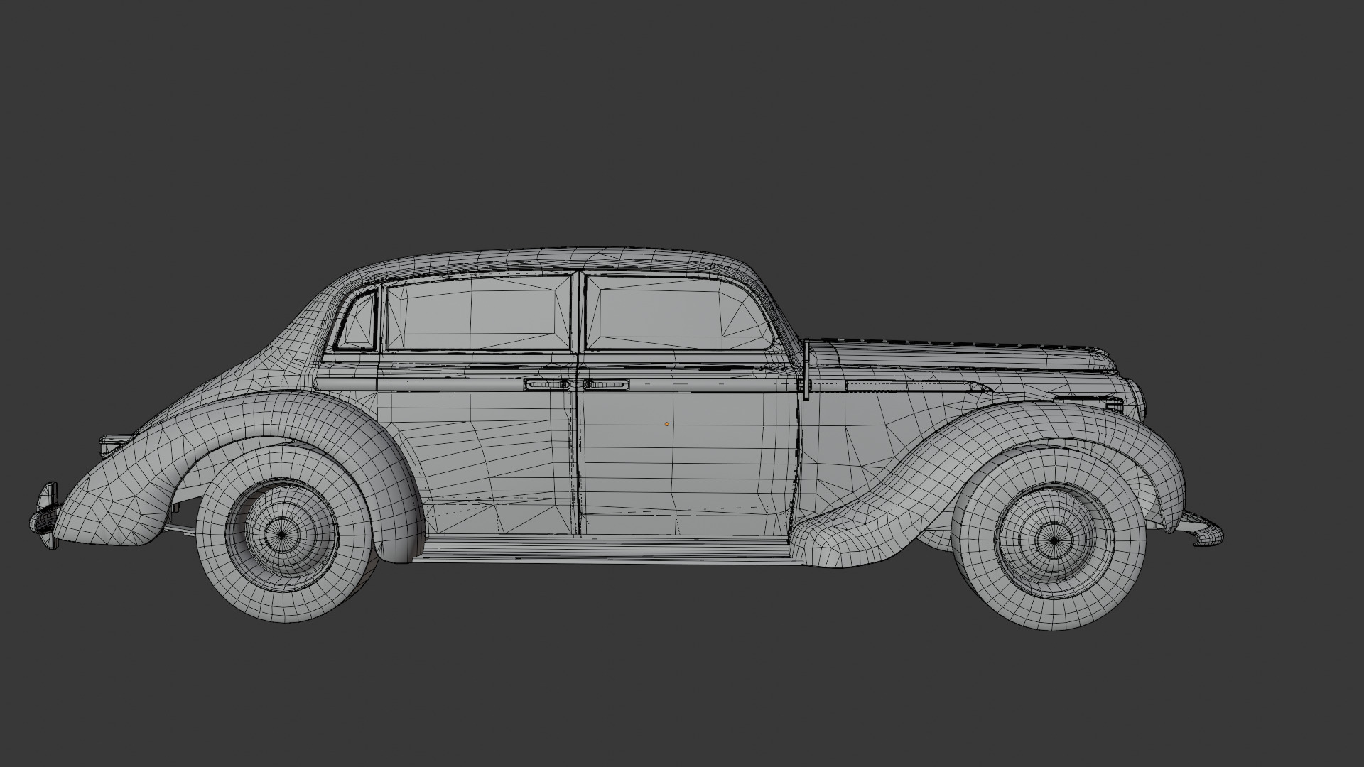 1937 Opel Admiral Vintage German Luxury Car 3D model_18