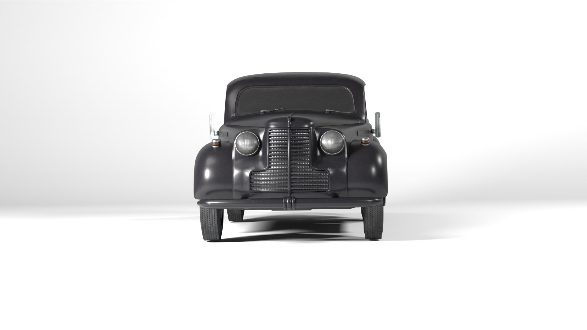 1937 Opel Admiral Vintage German Luxury Car 3D model_6