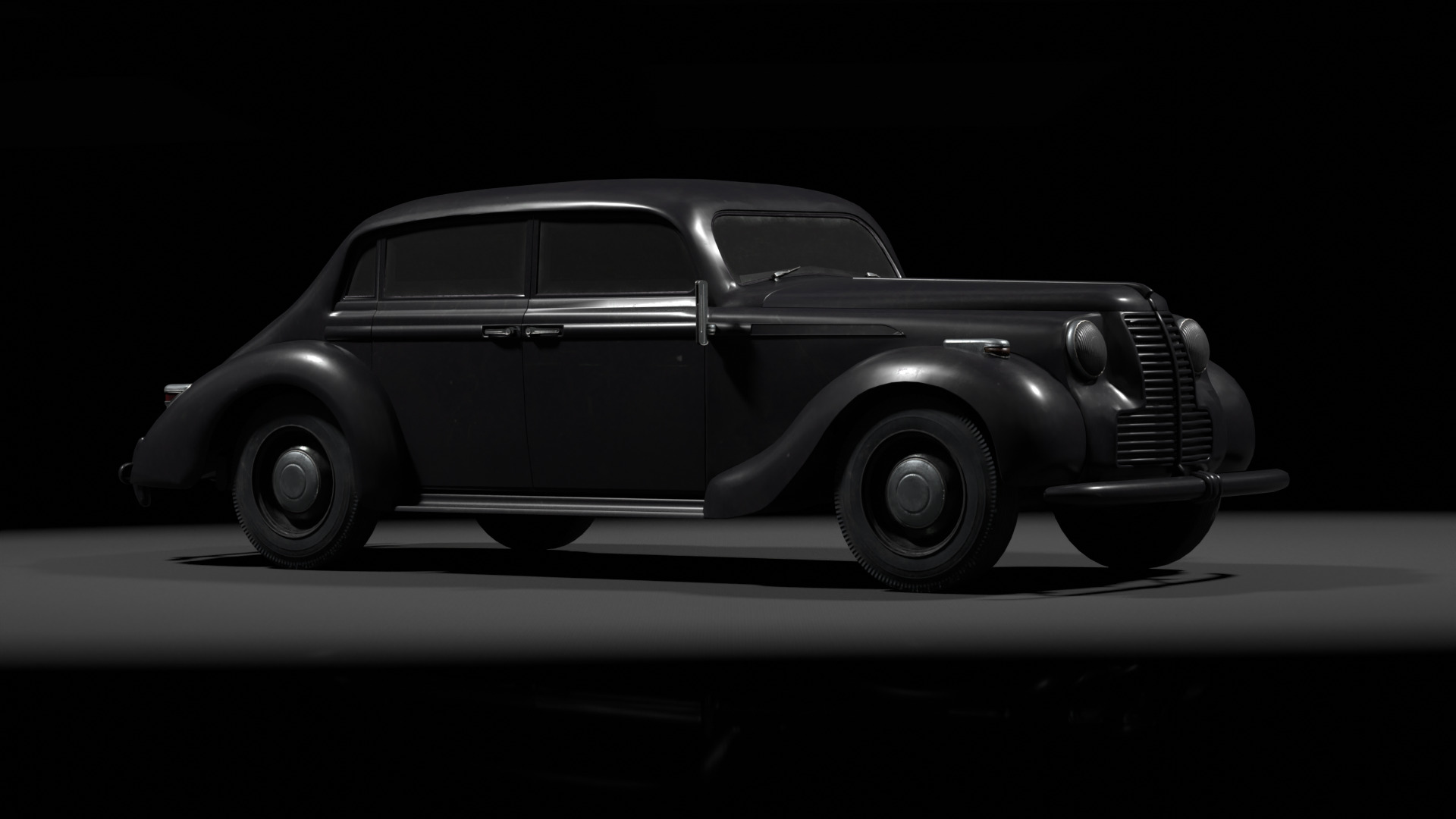 1937 Opel Admiral Vintage German Luxury Car 3D model_13