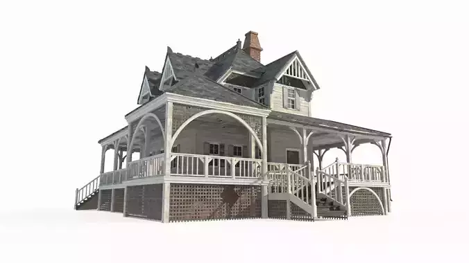 Large villas built during the Civil War era 3D model