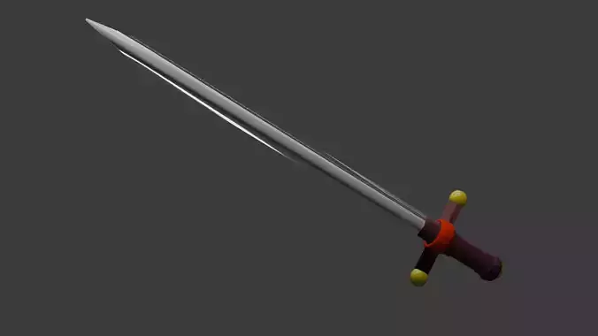 Stylized Low Poly Fantasy Sword