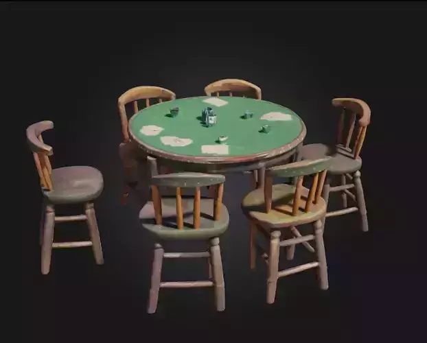 Poker Night Gathering  High Stakes in a Smoky Room