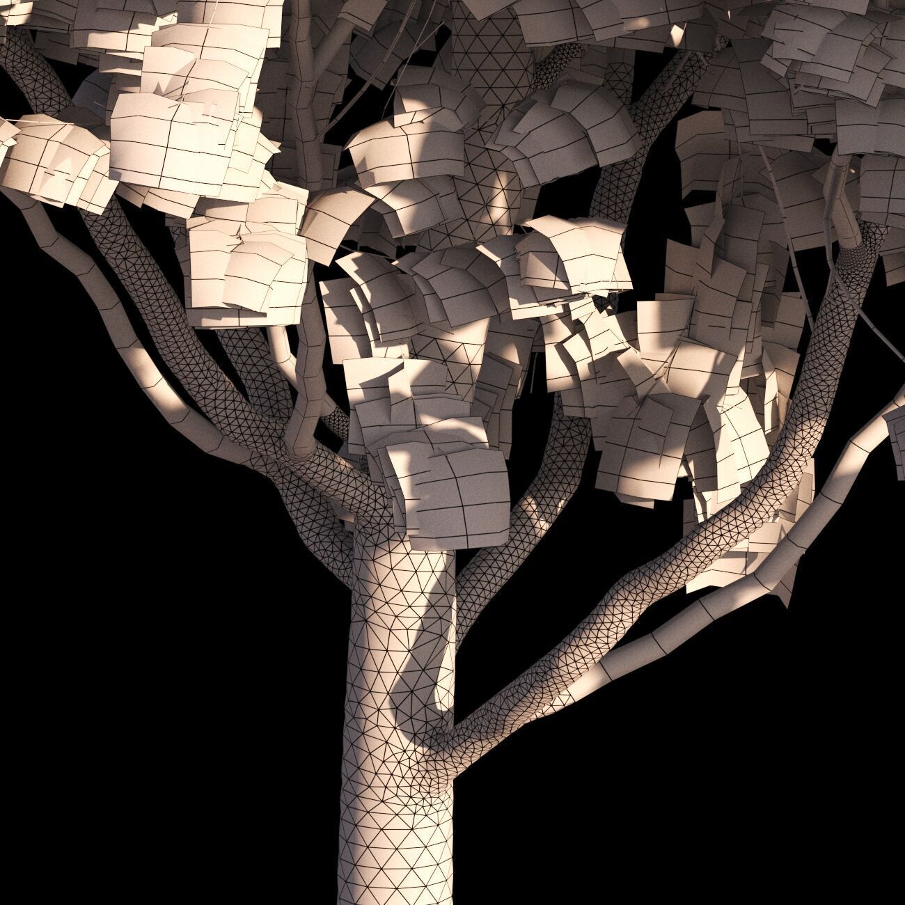 Platanus x hispanica M 03 London plane Platanaceae 3D model 3D model_7