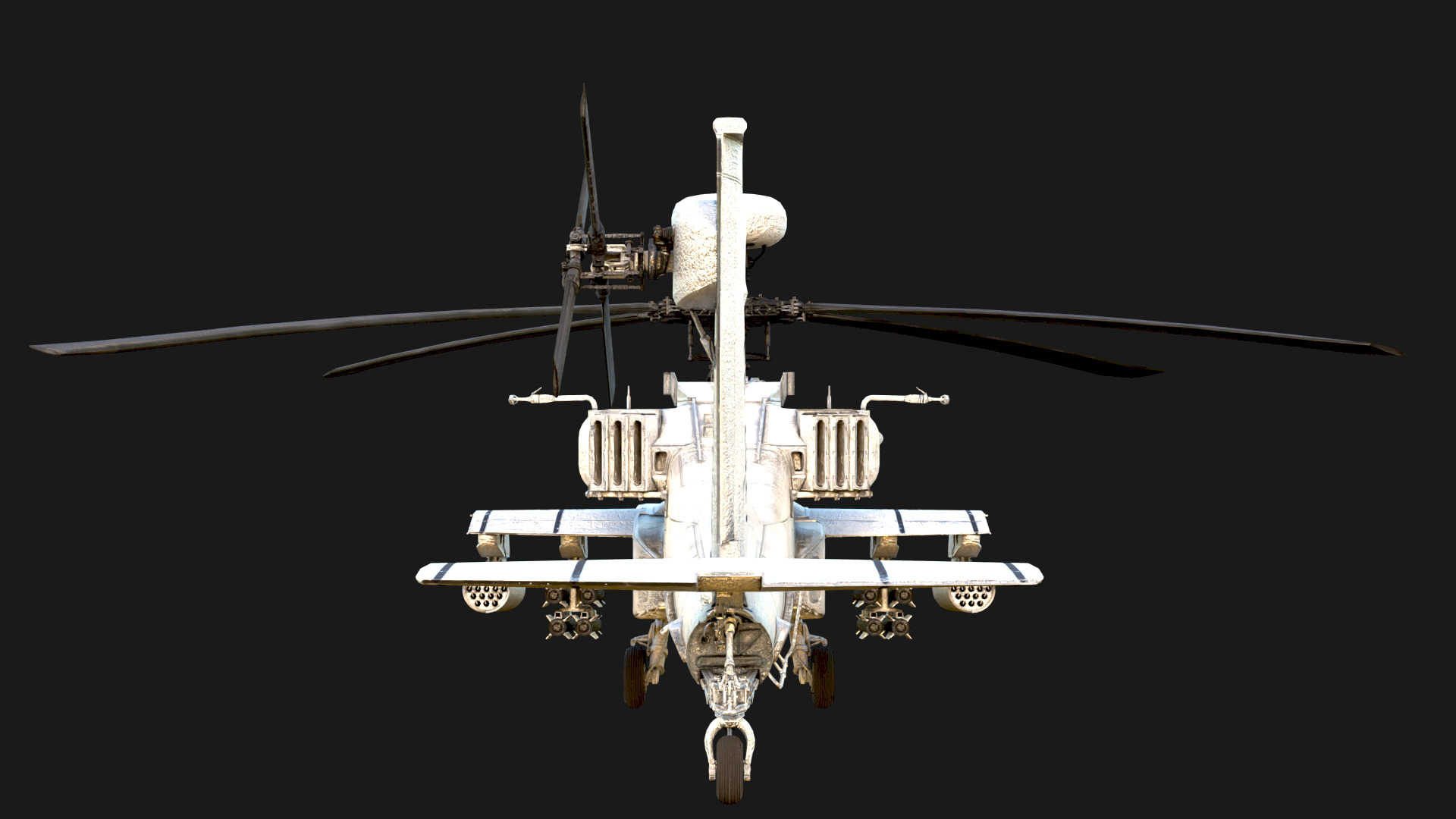 Boeing AH-64 Apache High Detail Attack Helicopter  3D model_5