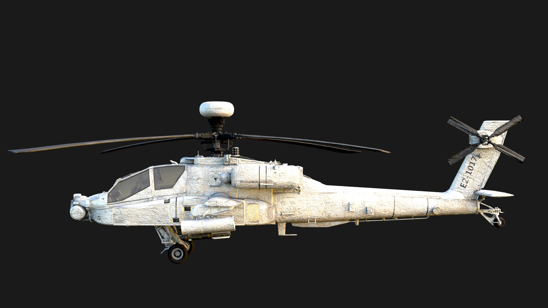 Boeing AH-64 Apache High Detail Attack Helicopter  3D model_3