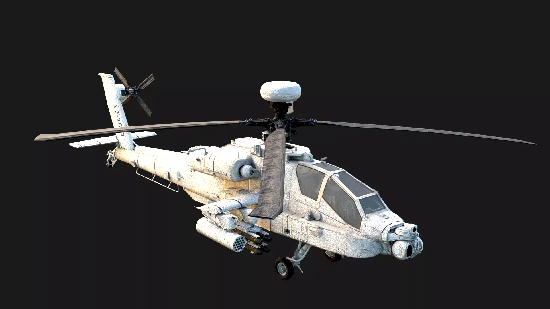 Boeing AH-64 Apache High Detail Attack Helicopter  3D model_0