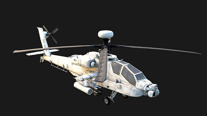 Boeing AH-64 Apache High Detail Attack Helicopter  3D model