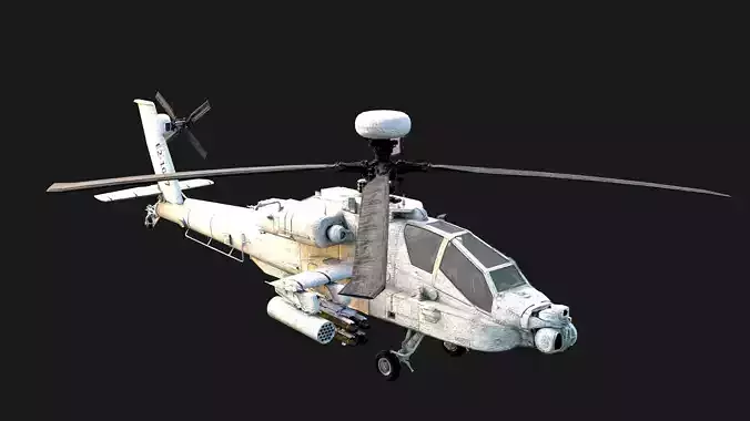 Boeing AH-64 Apache High Detail Attack Helicopter  3D model