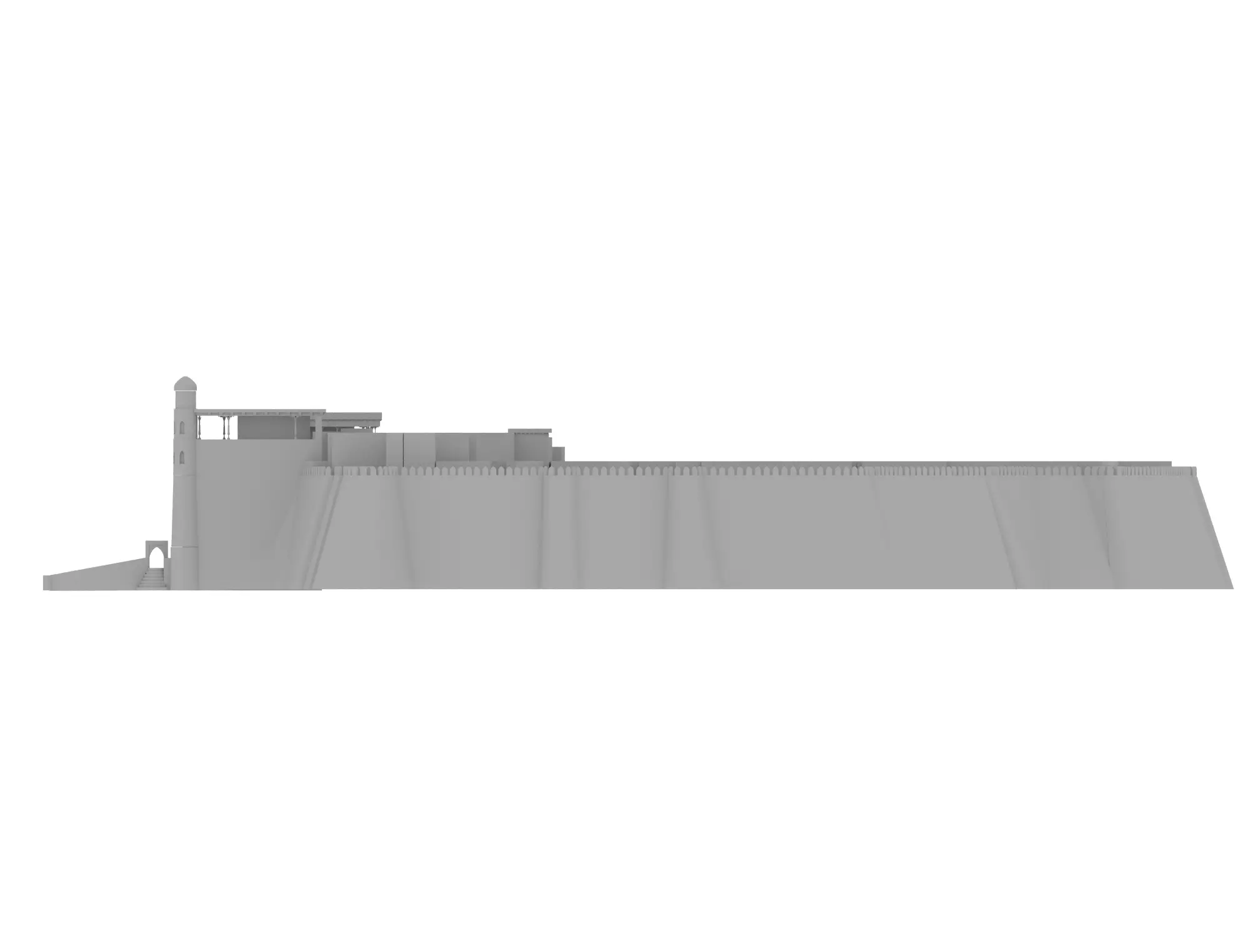 Stone Castle Gate Arches Pack Architectural 3D Models 3D model_2