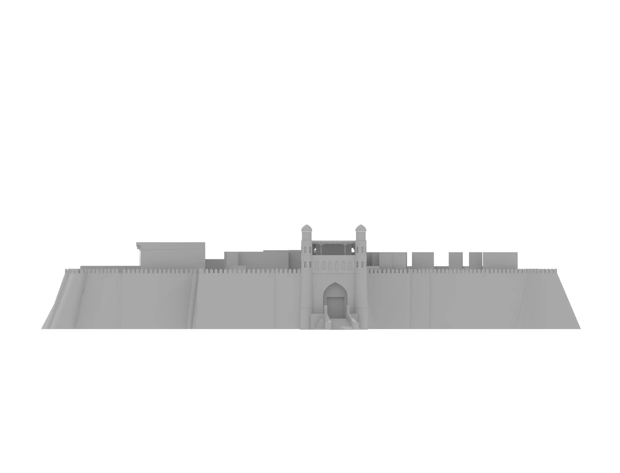 Stone Castle Gate Arches Pack Architectural 3D Models 3D model_1