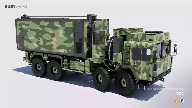 Heavy-Duty Military Communications Truck