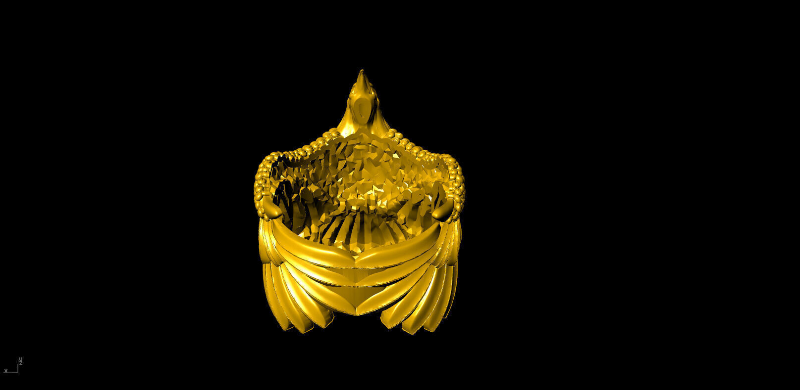 Eagle ring 3D model_3
