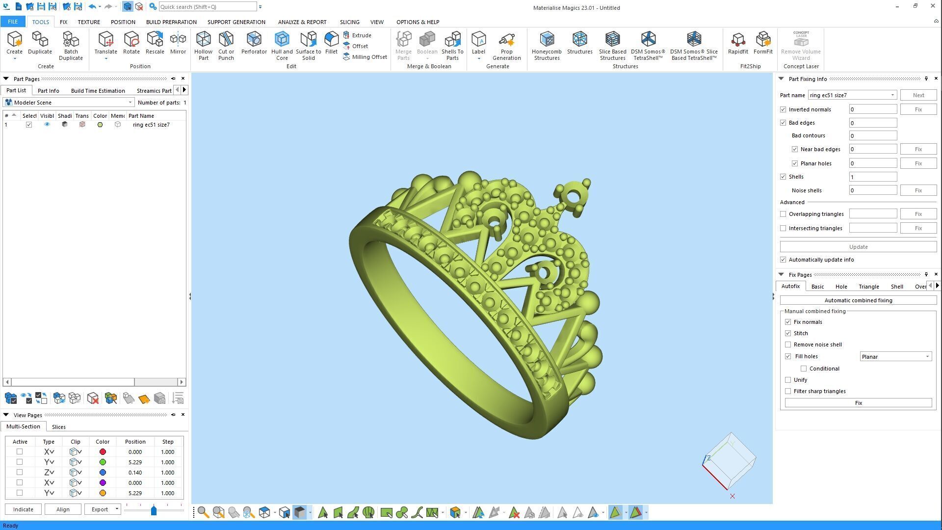 Ring 1051 double size 3D print model_5