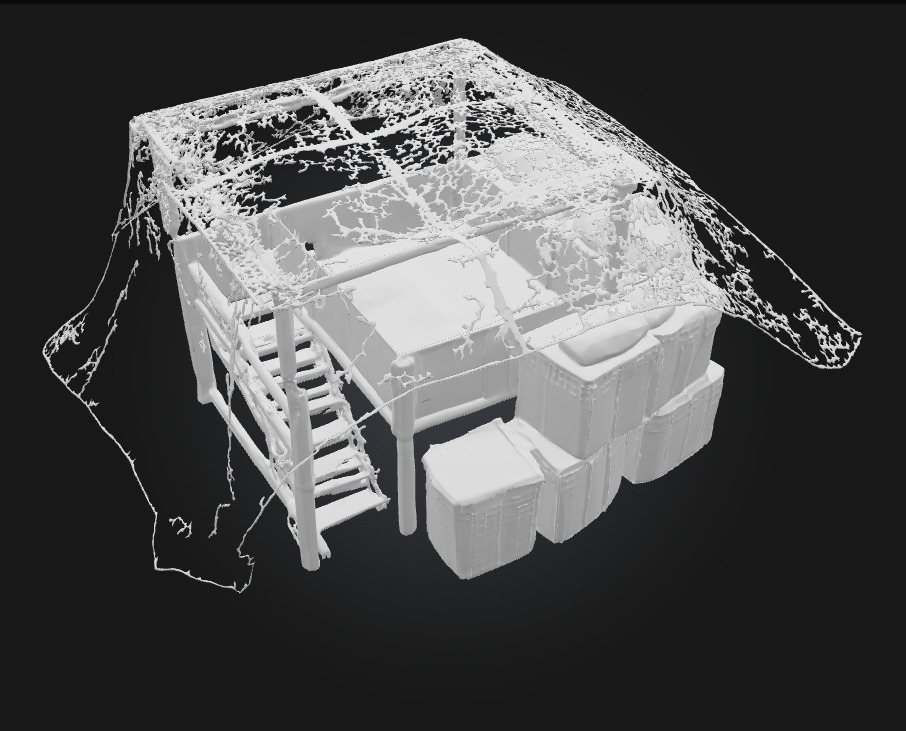 Camouflage Bunker Setup  Concealed Fortification for Tactical  3D model_6
