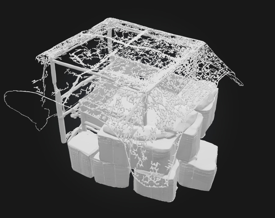 Camouflage Bunker Setup  Concealed Fortification for Tactical  3D model_9