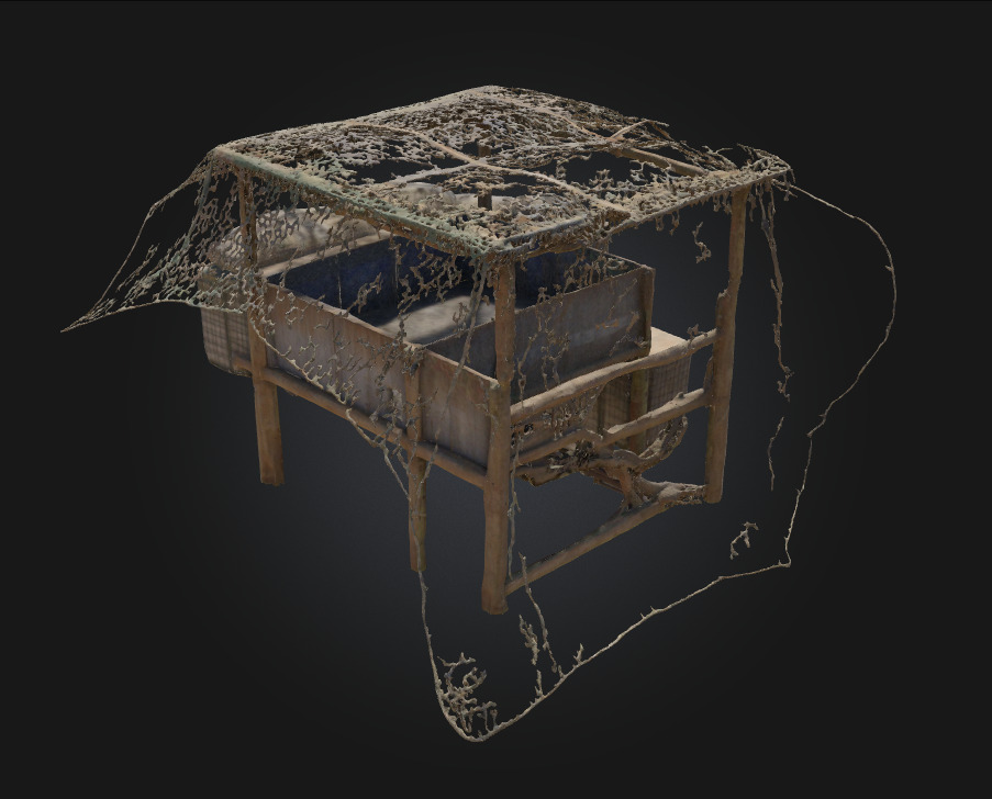 Camouflage Bunker Setup  Concealed Fortification for Tactical  3D model_2