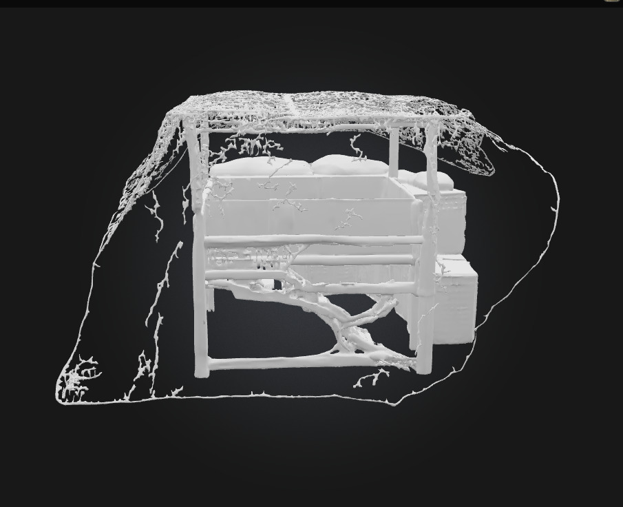 Camouflage Bunker Setup  Concealed Fortification for Tactical  3D model_7