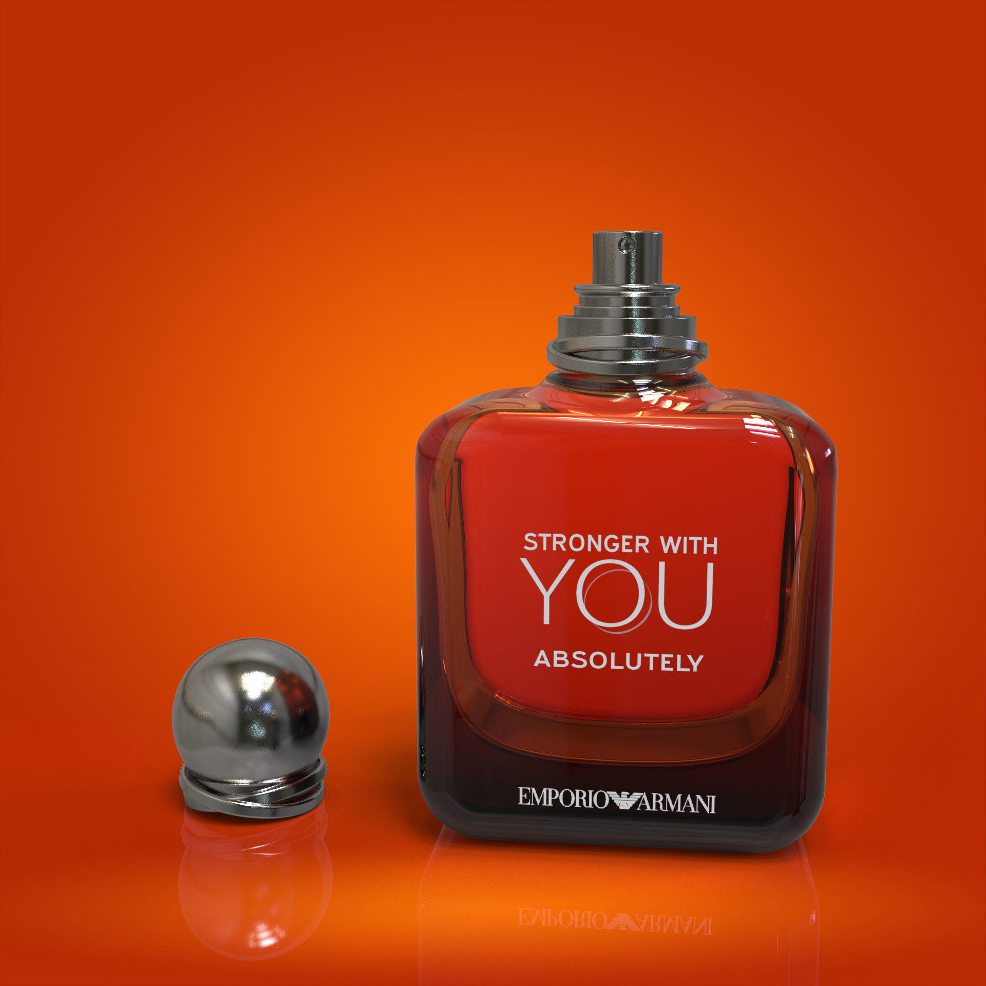 Strong with YOU by Emporio Armani 3d bottle  3D print model_2