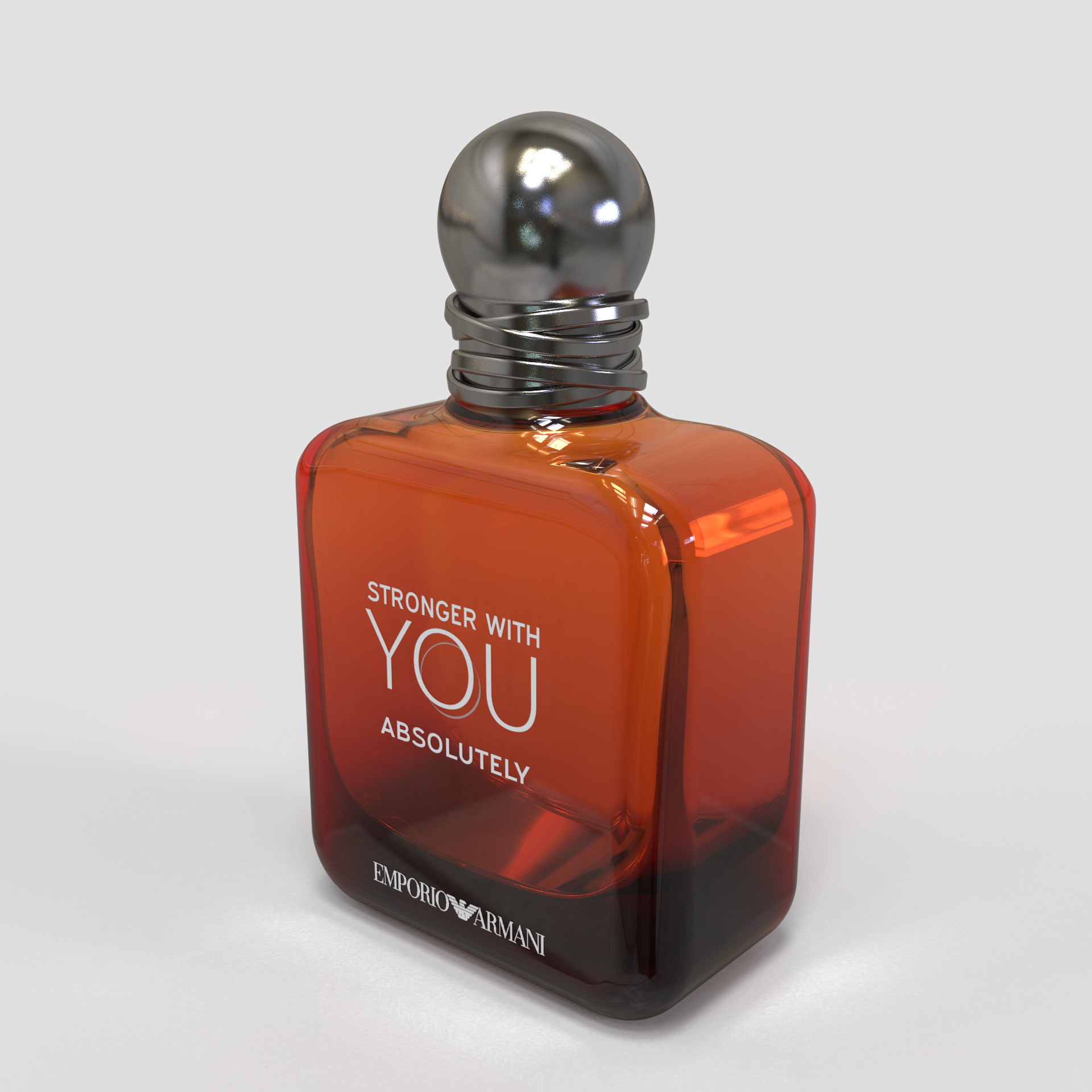 Strong with YOU by Emporio Armani 3d bottle  3D print model_9