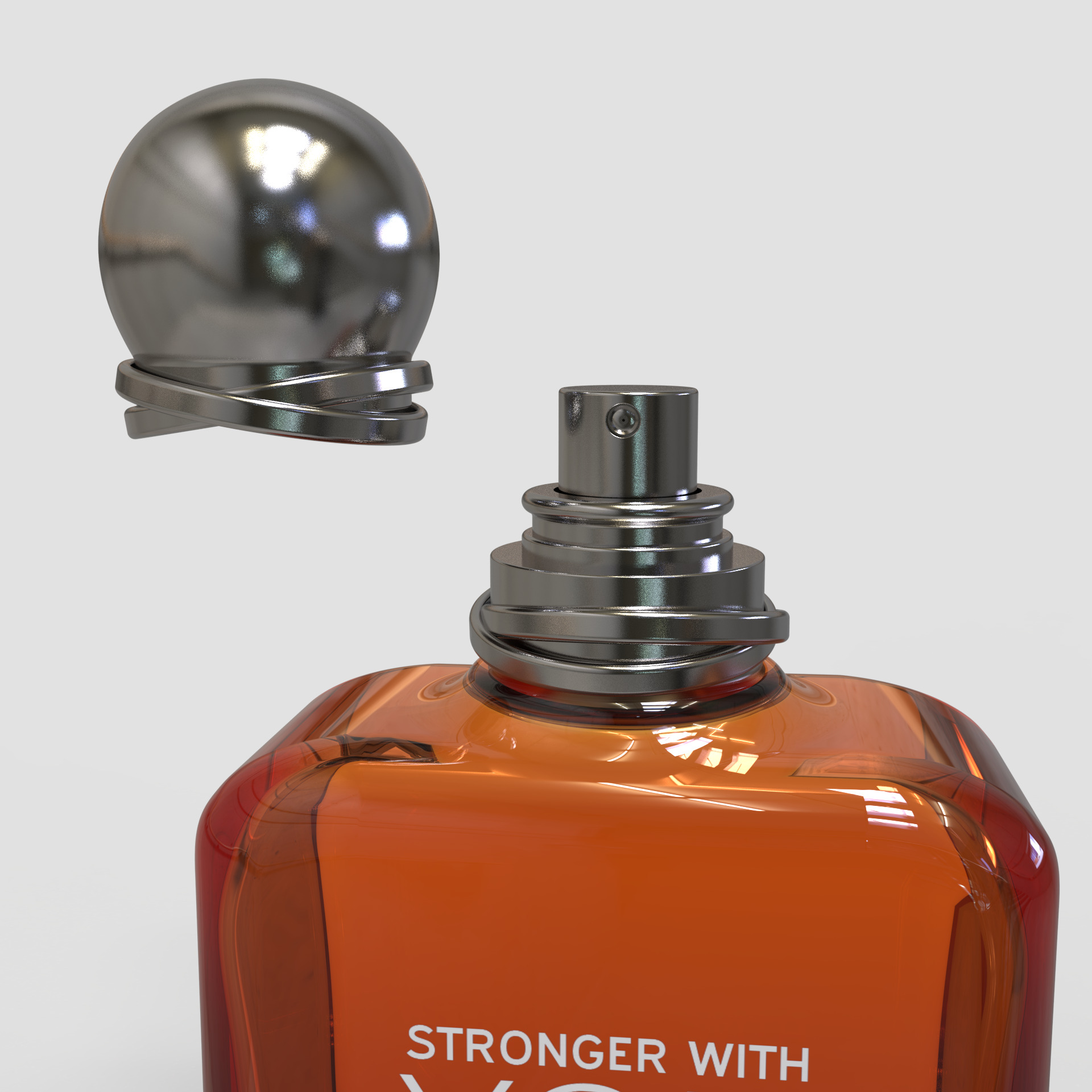 Strong with YOU by Emporio Armani 3d bottle  3D print model_6