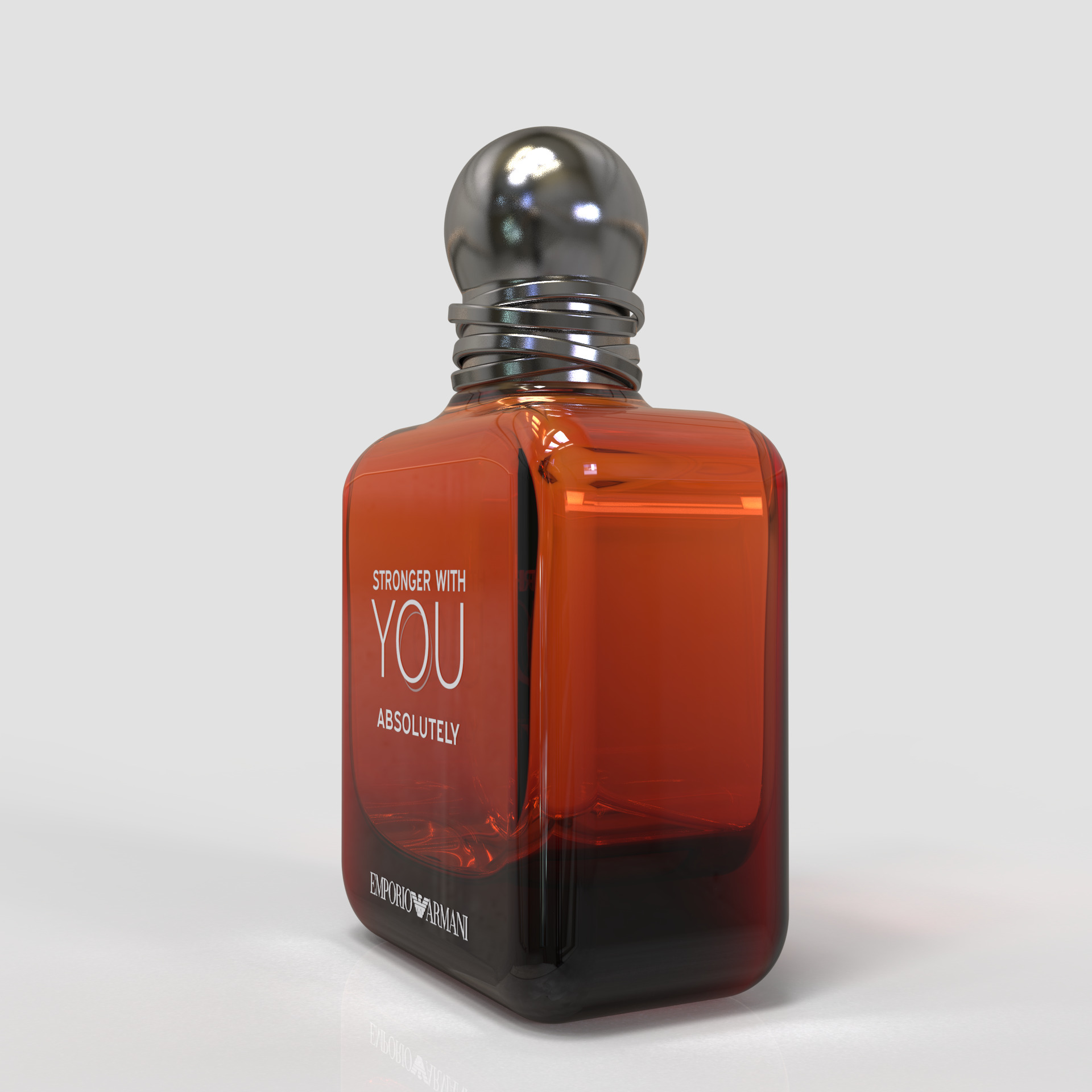 Strong with YOU by Emporio Armani 3d bottle  3D print model_7