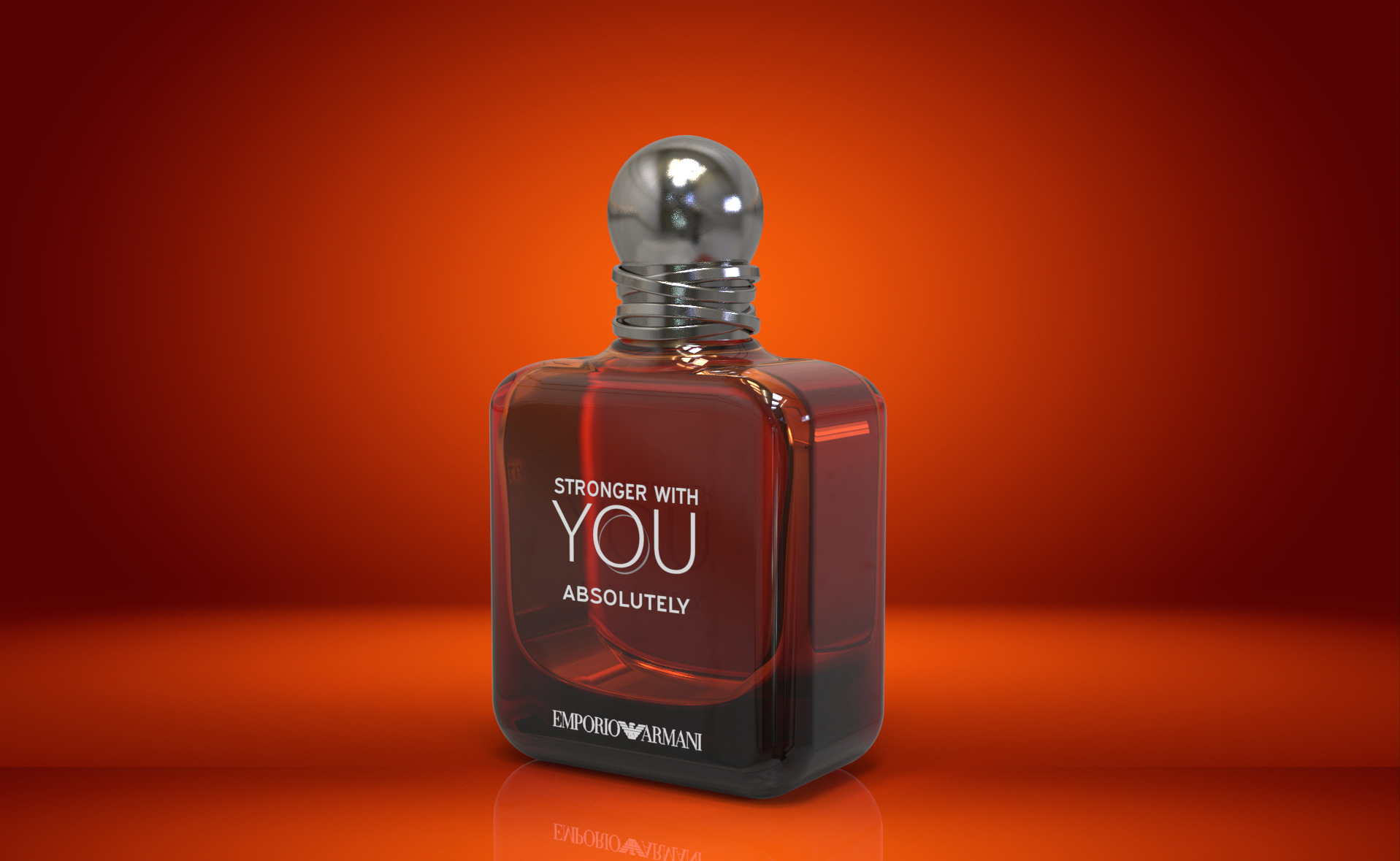 Strong with YOU by Emporio Armani 3d bottle  3D print model_3