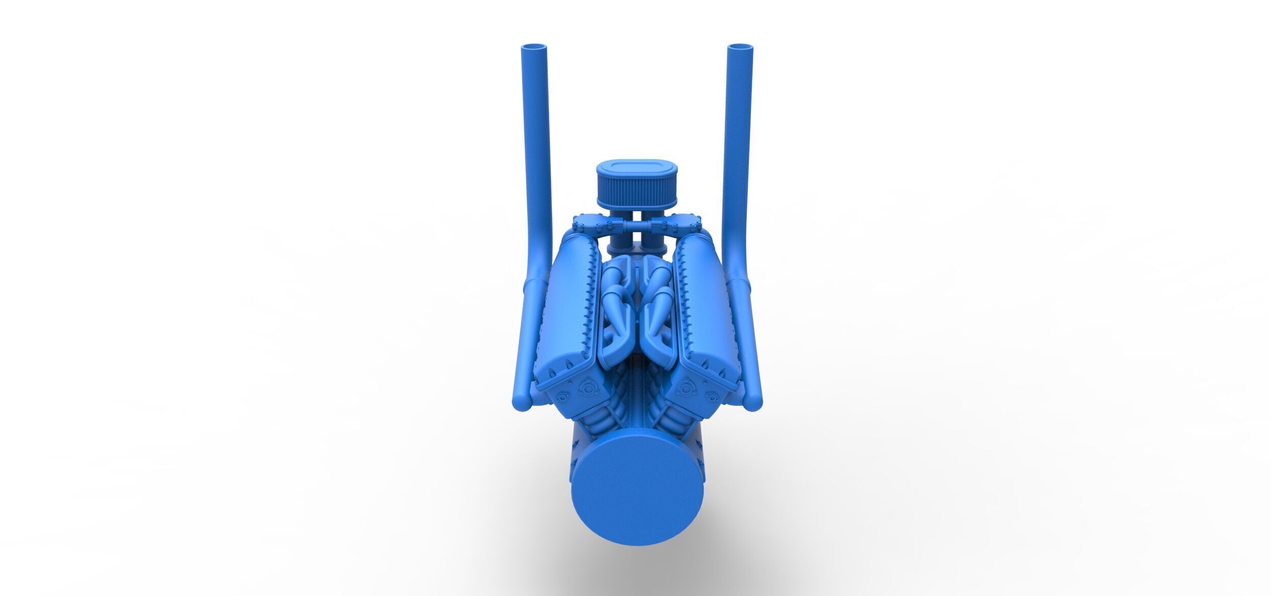 Engine V12 for pulling tractor Version 3 Scale 1 to 25 3D print model_12