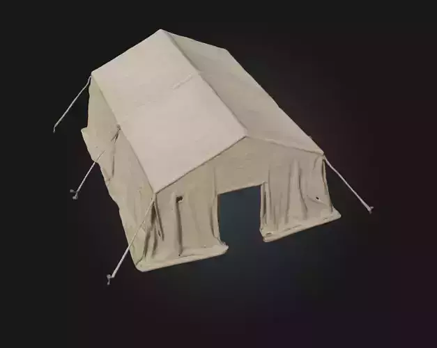 Canvas Shelter  Lightweight Cover for Field Camps and Survival 