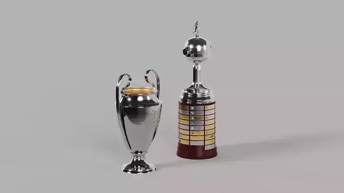 UEFA Champions League and Copa Libertadores Trophies Pack