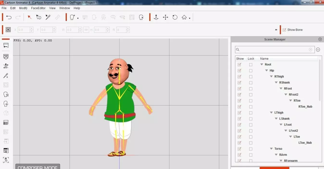 Motu cartoon in 2D  3D model_0