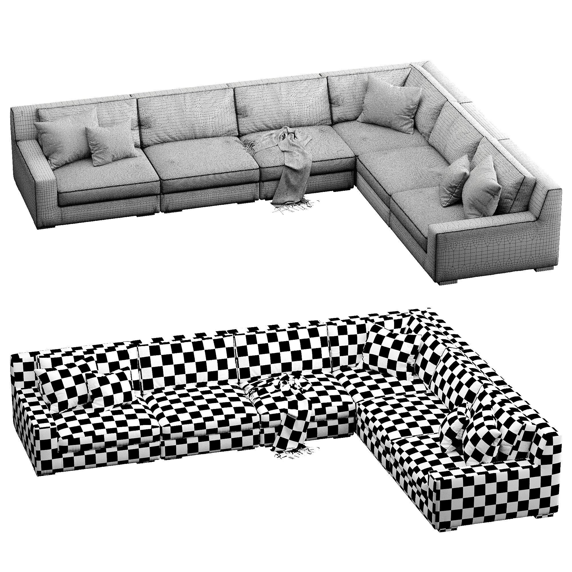 Restoration Hardware Modena 3D model_6