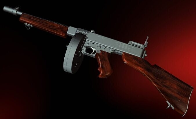 Thompson M1928-A1 SMG 3D model