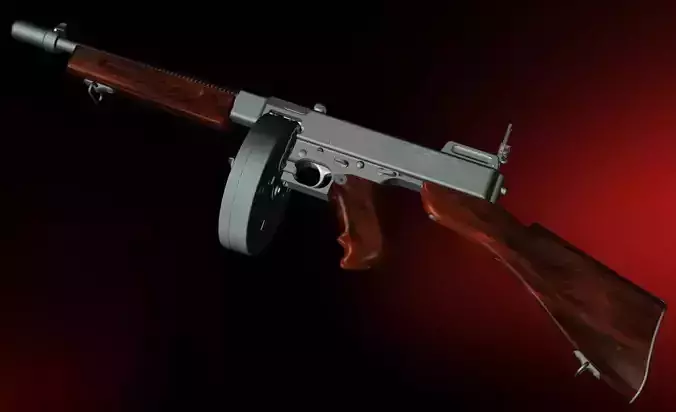Thompson M1928-A1 SMG 3D model