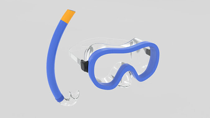 Scuba Mask Snorkel 3D model