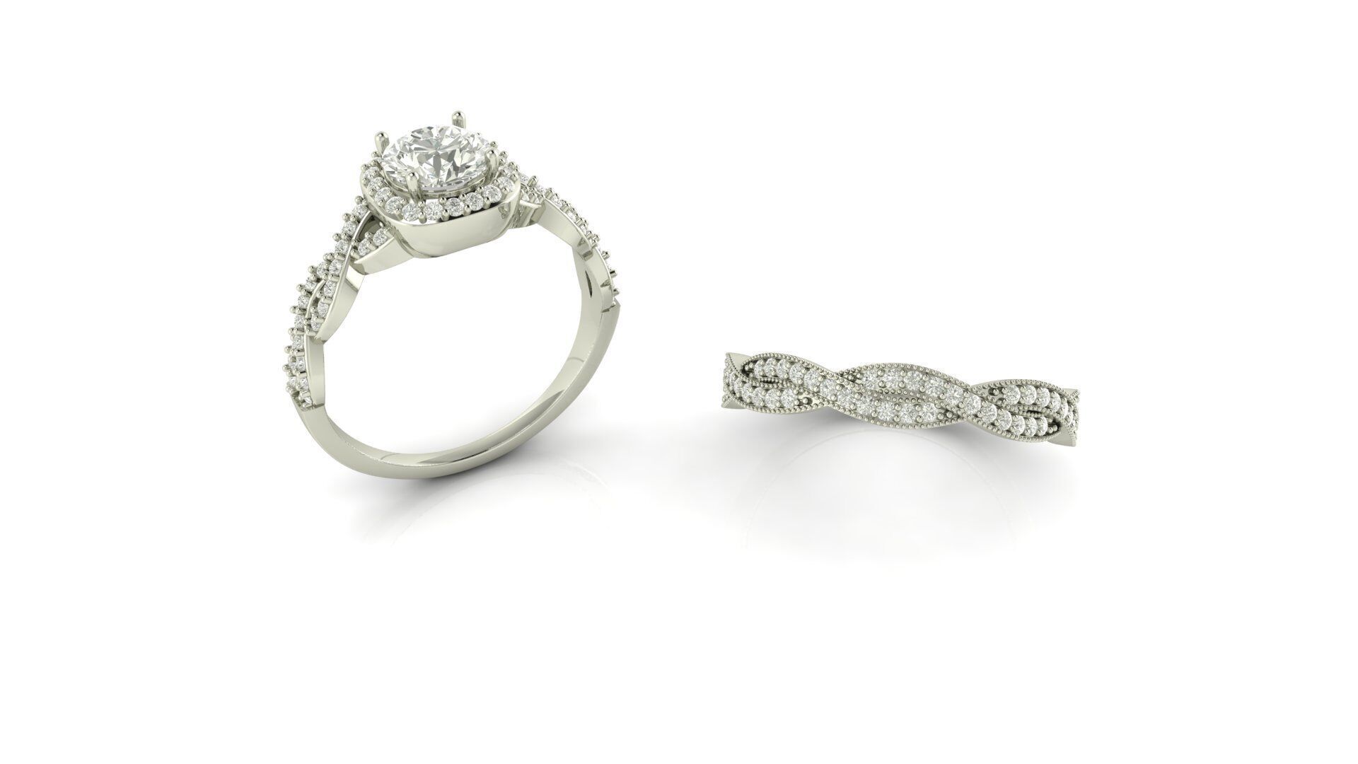 Ring 1055 double type 3D print model_4