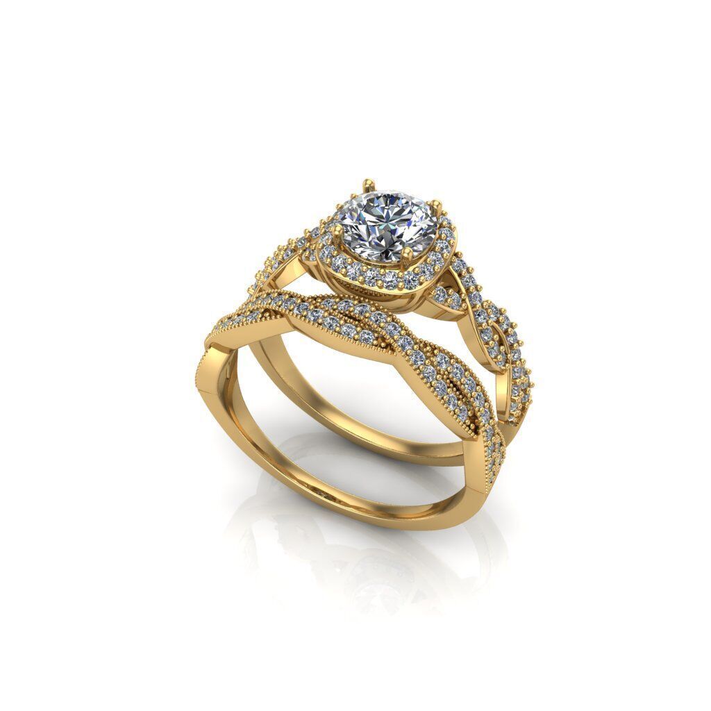 Ring 1055 double type 3D print model_22