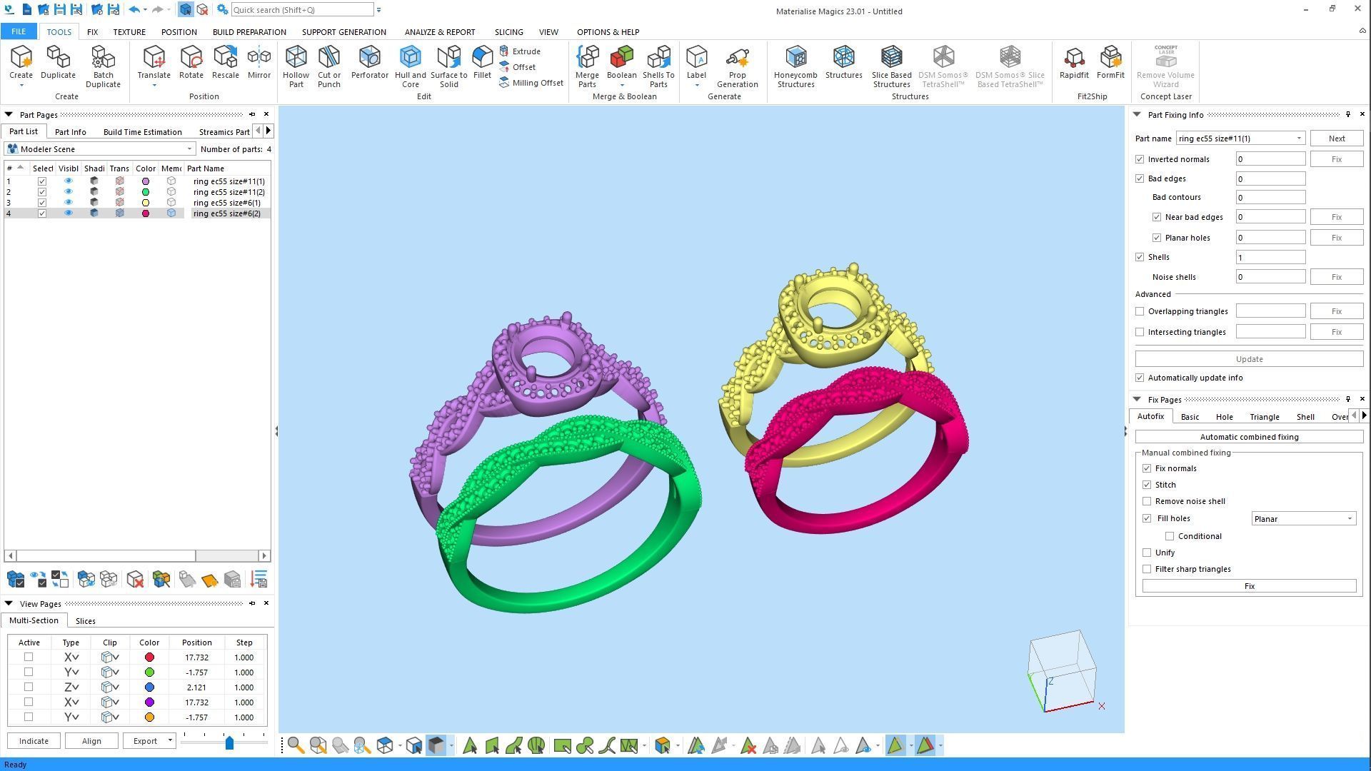 Ring 1055 double type 3D print model_3